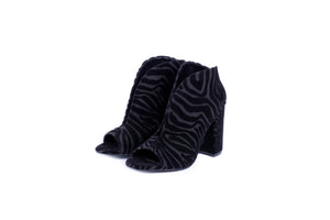 Ankle Boots Zebra (black)